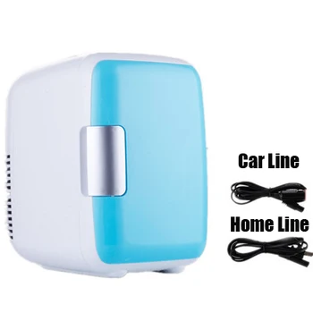 Dual-Použití 4L Domácí Používání Automobilů Chladničky Ultra Tichý Nízká Hlučnost Auto Mini Ledničky, Mrazničky Chlazení Topení Box Lednice