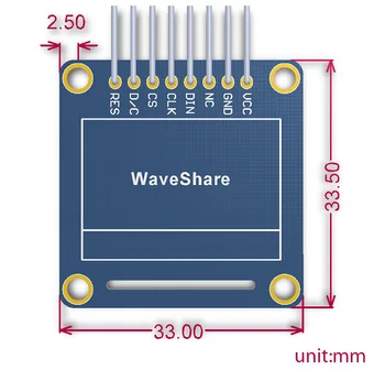0.96 coul OLED (B) LCD LED Displej Modul 128*64 IIC I2C SPI straight/vertikální pinheader