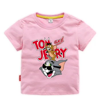 1-10R Děti Krátký Rukáv Letní Kostým Příležitostné Topy Tee Děti Velký Kluk Dívky Cartoon T-košile, Oblečení