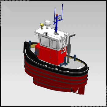 1/18 220mm M5 Člun Ruční Montáž Dálkové Ovládání Loď Model Kit