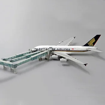 1:400 Stupnice Letiště Nástupní Most, Single/Dual Channel A Airbus A380 model s Širokým trupem letadla, letadlo, scéna, zobrazení hračka