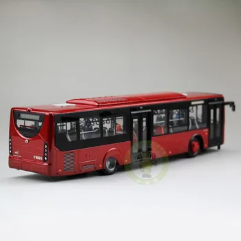 1/42 Měřítko Modelu Autobusu Čína Městský Autobus YuTong ZK6128HGK Diecast Model Vozu Hračky Autobus
