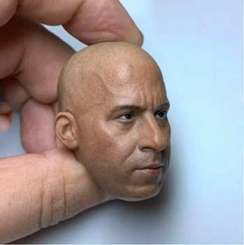 1/6 Vin Diesel Mužské Vyřezávat hlavu hvězdičkový Muž Vyřezávané hlavy Vejde 12