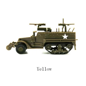 1/72 M3A1 Polo-pásové Obrněné Dopravce Světové Války Americká Guma-zdarma 4D Model Sestavy Vojenské Kočár, Hračky