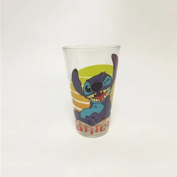 1 Kus 400ml Disney Stitch Sklo Kreslené Vody, Šálek Kávy Hrnek Mléka Domácí Kancelář, Kolekce Šálků Ženy, Dívka Dary