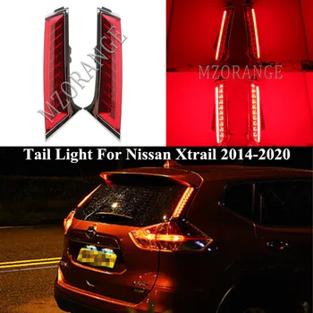 1 Pár Auto LED zadní Světlo Pro Nissan Xtrail X-trail X trail 2016 2017 2018 2019 2020 Zadní Nárazník Reflektor Brzdové Světlo