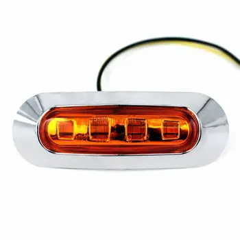 10 Ks Amber SMD 4 LED Auto Boční Obrysové Světlo, světlá Svítilna Trailer 12V 24V, Vysoce Kvalitní ABS A Nové Auto Světla