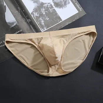 10 Ks/Lot Pánské Spodní Prádlo Kalhotky Ledu Průhledné Bezešvé Prodyšné Tenké Kalhotky Bikini Slip Sexy Spodní Prádlo Muži Gay Kalhotky