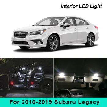 10 x Xenon Bílé Auto Led osvětlení Interiéru Balíček, Sada Pro Období 2010-2019 Subaru Legacy Mapu Dome Kufr, Dveře, spz Světlo