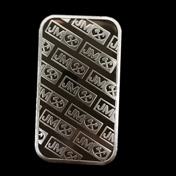 100 ks Non magnetické Johnson Matthey JM banka stříbrné pozlacené bullion bar pamětní mince s různými sériové číslo laser