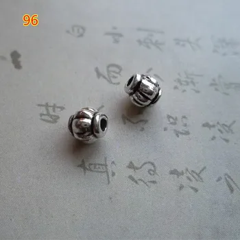 100ks/hodně Módní Tibetské Stříbro Dýně Malé Kovové Korálky 4mm Slitiny Korálky Dekorace Distanční Volné Přívěsky DIY Šperky