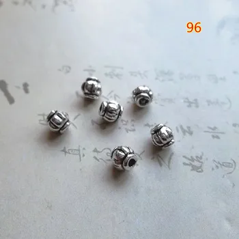 100ks/hodně Módní Tibetské Stříbro Dýně Malé Kovové Korálky 4mm Slitiny Korálky Dekorace Distanční Volné Přívěsky DIY Šperky