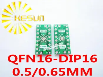 100KS QFN16 zase DIP16 0.5/0.65 MM Pitch IC adaptér Zásuvka / Adaptér PCB deska