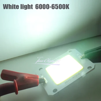 100W 40x46mm COB LED Chip Čistá bílá 6000-6500K 100LM/W LED Čip, Zdroj pro zvládání Povodňových Světlo DC30-36V 10KS