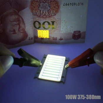 100W UV 420nm 395nm 380nm 365 nm Fialové LED Mědi PCB 3500mA 30-36V pro Ultrafialové UV Lampa Nátiskové Tiskárny,uv lepidlo vytvrzování světlem