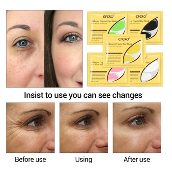 10ks 5pair Crystal Kolagenu Zlatý Oční Maska Gelové Polštářky Anti-Aging, Tmavé Kruhy Hydratační Kosmetické Náplasti na Oční Péče o Pleť