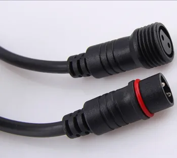 10m dlouhý/20 zásuvek 2core vodotěsný černý kabel s E27/E26 zásuvka pro led žárovka string světla