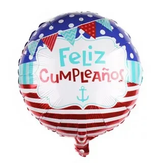 10pcs 18inch Kolo Feliz Cumpleanos španělské Happy Birthday Party Mylar Fólie Helium Balónky Vzduchu Baloes Maturitní Vzduchu Globos Hračka