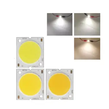 10PCS/lot 25mm 22.5 mm 20 mm kulaté LED COB Pás Square Flip chip Vysoký světelný Modul Zdroje Světla 10W 15W 20W 30W COB žárovka lampa