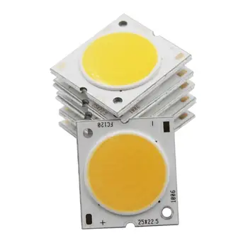 10PCS/lot 25mm 22.5 mm 20 mm kulaté LED COB Pás Square Flip chip Vysoký světelný Modul Zdroje Světla 10W 15W 20W 30W COB žárovka lampa