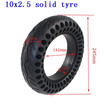 10x2.5 Elektrický skútr pevné pneumatiky 10x2 / 2.125 / 2.25 / 2.50 Univerzální Opotřebení-odolné Non-nafukovací plástev plná pneumatik