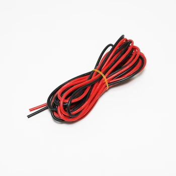 12/14/16/18/20/24AWG Silikonové Drát 10 m (5M červené a 5M černá barva) s Vysokou Teplotní odolností Elektrickými Kabely