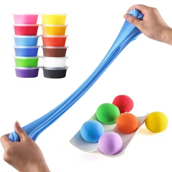 12/24/36pcs děti polymer clay zvuk smart handgum barva kůže magnetické barvy světlo zvuk netoxické gumové hračky pro děti dárky
