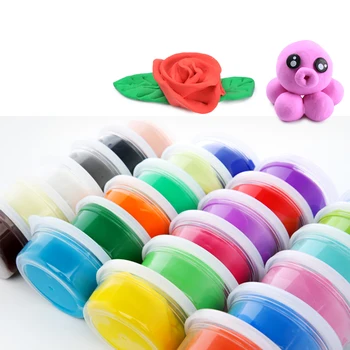 12/24/36pcs děti polymer clay zvuk smart handgum barva kůže magnetické barvy světlo zvuk netoxické gumové hračky pro děti dárky