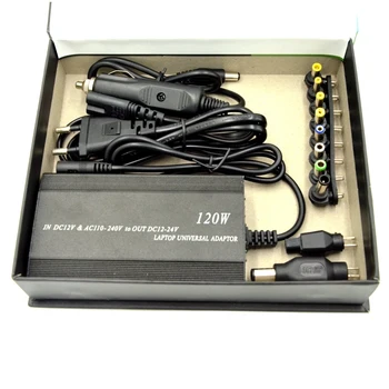 120W 12-24V Nastavitelný Napájecí Adaptér US/EU/AU/UK Plug AC/DC Napájecí Adaptér 5V USB Port