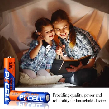 12ks/karta PKCELL LR03 Alkalické Baterie typu AAA 1,5 V, na jedno Použití Ultra Baterie Pro Elektronické thermogun