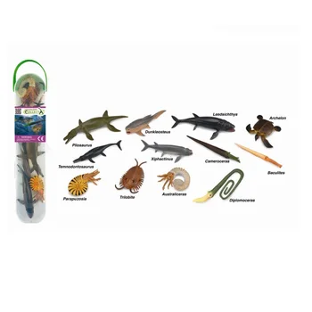 12ks/set Collecta Mini Prehistorických Mořských Živočichů Členění Mořského Života Baculites Dunkleosteus Pliosaurus Klasické Hračky Pro Kluky