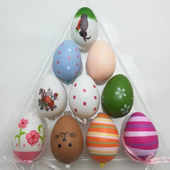 12ks Velikonoční Vajíčko Stylový Elegantní Velikonoční Dekorační Vajíčka Barevné Velikonoční Vejce Visí
