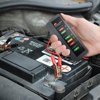 12V Auto Tester Baterií Digitální Alternátor Tester 6 LED Displej Světla Auto Diagnostický Nástroj Auto Tester Baterií Pro Auto