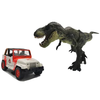 15,5 CM Měřítku 1/32 Diecast Slitiny Jeep Wrangler Jurassic Kovové Auto SUV Model vozidla Hračky pro Děti Děti chlapci Dárky Fanoušků Kolekce