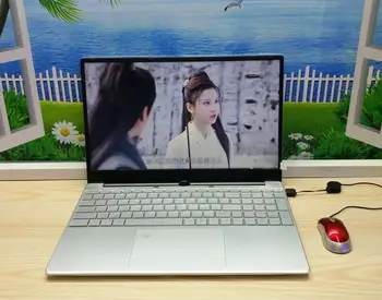 15,6 Palcový Mini Notebook PC Windows 10 Quad Core Bluetooth HDMI