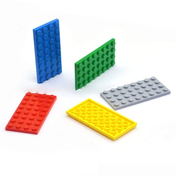 15PCS/spoustu DIY Stavební Bloky Tenké Postavy Cihly 4x8 Tečky Vzdělávací Kreativní Hračky pro Děti, Velikost Kompatibilní S lego