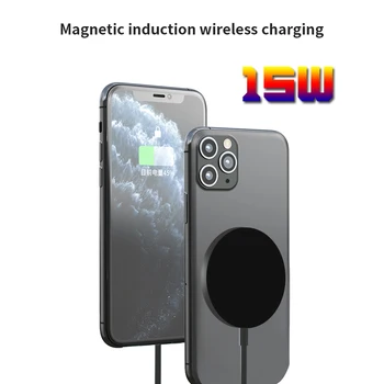 15W QI Rychle Magnetické Bezdrátová Nabíječka Držák Přenosné Nabíjecí Pro iPhone 12 Pro 12 Mini 12 Pro Max 12 Bezdrátová Nabíječka