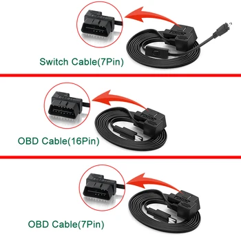 16 Pin HUD Drátěné Kabelové Head-Up Displej OBD Přepínač Kabel auto Auto Drát S Přepínač USB-Mini OBD2 Kabel