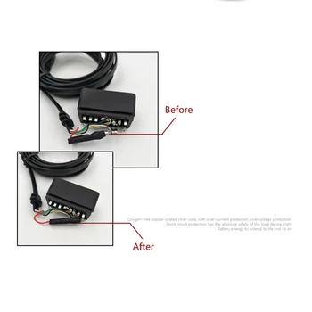 16 Pin HUD Drátěné Kabelové Head-Up Displej OBD Přepínač Kabel auto Auto Drát S Přepínač USB-Mini OBD2 Kabel