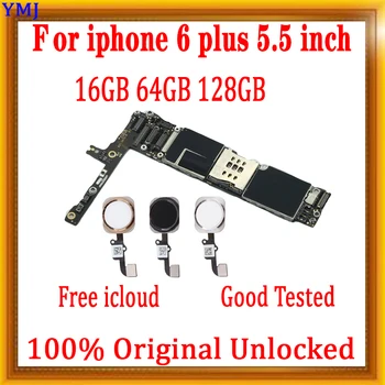 16gb/64gb/128gb Původní odemknout pro iphone 6 plus základní Deska S/bez Touch ID pro iphone 6 Plus 5.5 palcový Deska