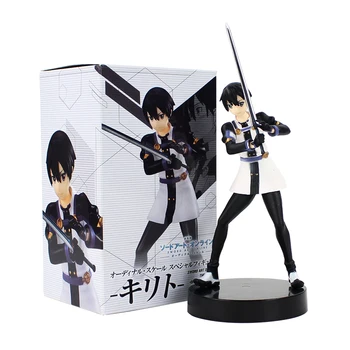 18cm Sword Art Online Kirito Obrázek Toy Kirigaya Kazuto GGO Anime Gun Gale Online Model Panenka Dárek pro Děti