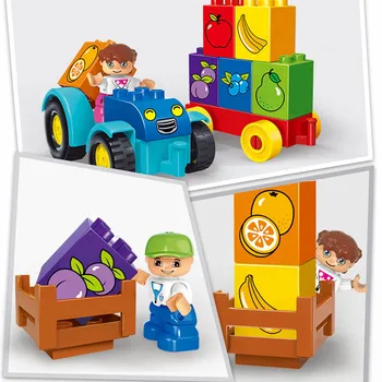 18pcs Ovoce Modelu Orchard Stavební Bloky hračky DIY Cihly Nastavit Kompatibilní DuploINGlys dětské vzdělávací hračky, Dárky
