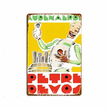 1930 Audenaerde Petre-Devos Belgické Pivo Kovové Známky Desky Přizpůsobit Club Bar Zeď Hospody Kovové Plakáty