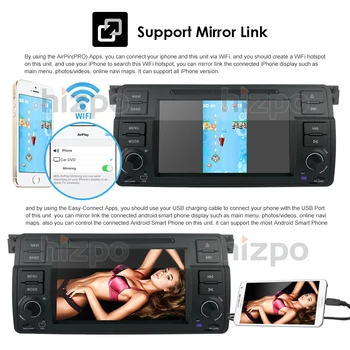 1DIN Android10 DVD autorádio GPS Audio Přehrávač pro BMW E46 M3 MG ZT ROVER 75 1999-2006 Coupe, Touring Hatchback Obrazovky USB WIFI 4G