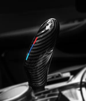 1ks Auto Styling Interiéru Gear Shift Knob Kryt Páky Výbava Pro BMW X3 X4 G30 G31 G01 G02 G32 6gt LHD Posun Nálepka