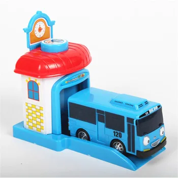 1ks Kreslený Tayo Malý Autobus, autíčko Araba Oyuncak Garáž Hračky korejské Anime Model Autobusové Hračky pro Děti, Chlapec Brinquedo