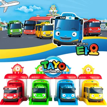 1ks Kreslený Tayo Malý Autobus, autíčko Araba Oyuncak Garáž Hračky korejské Anime Model Autobusové Hračky pro Děti, Chlapec Brinquedo