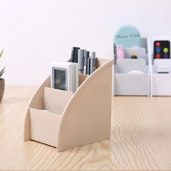 1ks Multifunkční Lichoběžníkový Úložný Box Home Desktop Drobnosti Make-Up Organizátor Dálkové Ovládání Telefonu Úložný Box