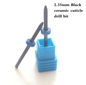 1ks nail art salon Black Ceramic nail drill bit mill Cutter Kůžičky pro nail art elektrické vrtačky manikúra Příslušenství stroje