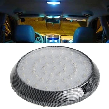 1ks Pronájem Vozidla 12V 46-LED Vnitřní Krytý Střechou Stropní Dome Světla Bílá Lampa Y98C